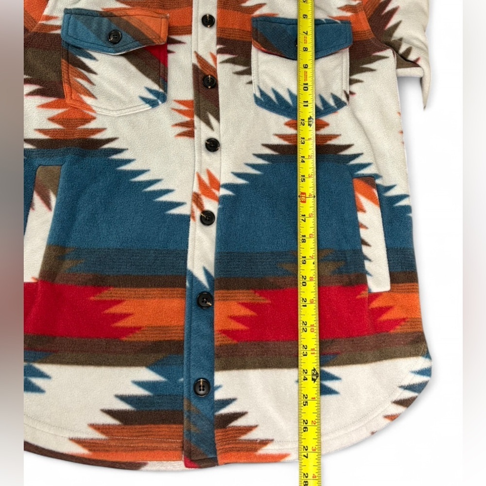 Weekends Everyday Mesa Aztec Fleece Shacket – Women’s Medium - Picture 4 of 7